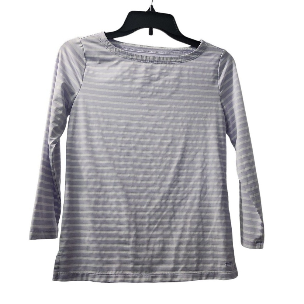 Vineyard Vines‎ Striped Long Sleeve T-Shirt Casual Top Periwinkle Size M